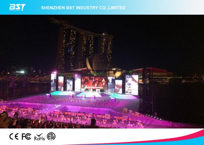 High Brightness P4.81 Outdoor Full Color Led Display Video Wall Rental 6500nits 5