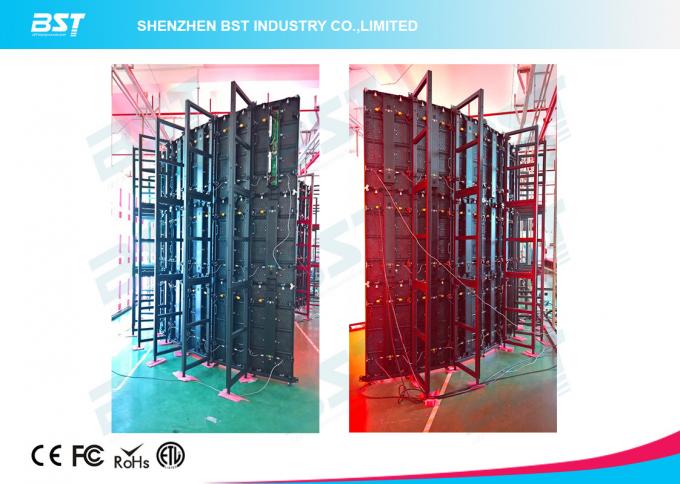Indoor Rental LED video Display Performance 500mm X 500mm inner and outer arc 5