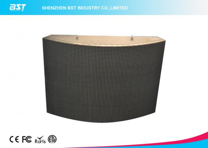 Circular P10 Curved Led Screen Pixel Pitch 10mm Outdoor Full Color Led Display 0