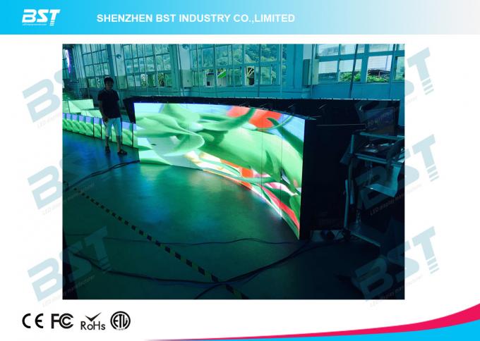 3 in 1 32 x 32 Pixels indoor Curved led  video screen Full Color P5 SMD2121 for night club 2