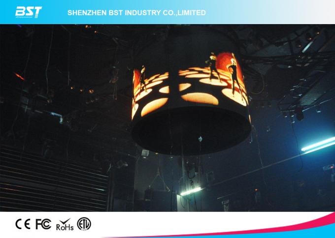 3 in 1 32 x 32 Pixels indoor Curved led  video screen Full Color P5 SMD2121 for night club 6