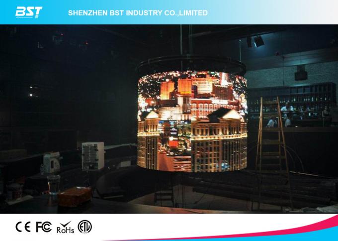3 in 1 32 x 32 Pixels indoor Curved led  video screen Full Color P5 SMD2121 for night club 5