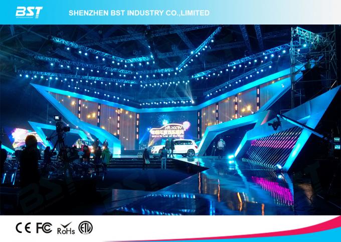 SMD 1R1G1B Rental LED Display Screen , P4.81 Indoor Led Billboard Die Casting aluminum 8
