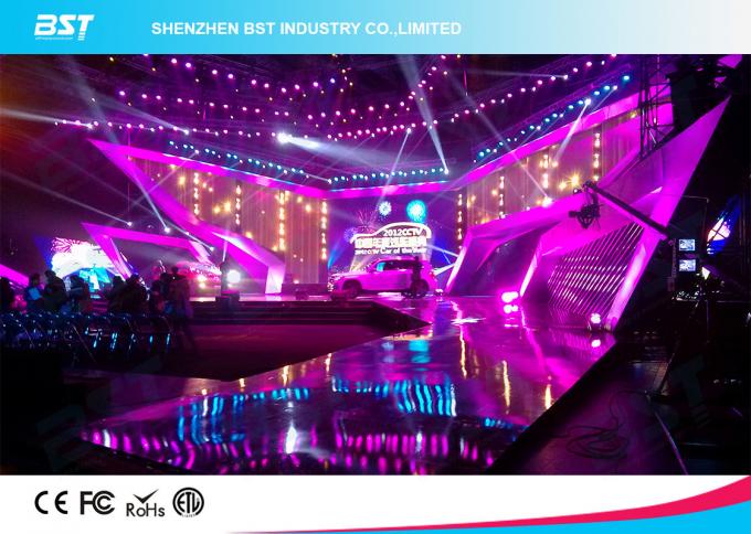 SMD 1R1G1B Rental LED Display Screen , P4.81 Indoor Led Billboard Die Casting aluminum 7