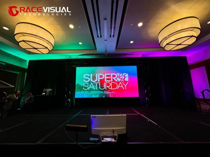 7680HZ P2.9 Indoor Full Color Led Screen For Events 500mmx1000mm Cabinet Size IP40 Rating 1