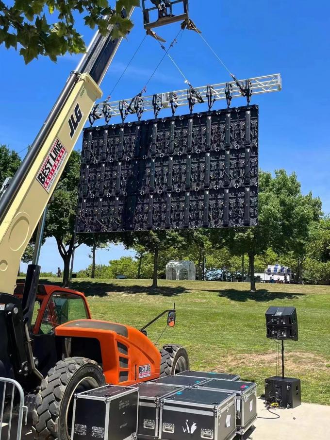 IP65 Outdoor Rental LED Display Die-cast Aluminum Cabinet with NovaStar Control System 4