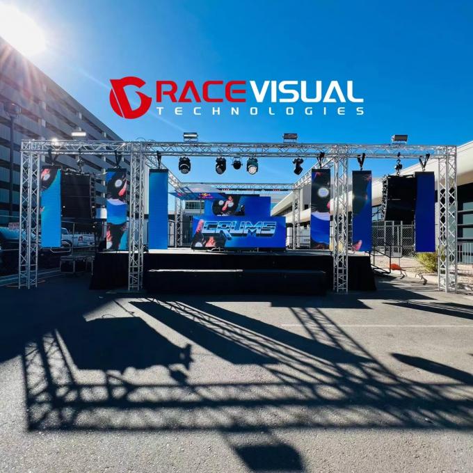 7680HZ ,Professional P2.97mm P3.91mm Outdoor Rental LED Display 500x1000mm 14kg For Stage Events 4