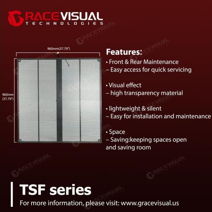 Customizable Transparent LED Strip Mesh Display &ndash; Ideal for Fixed Indoor & Outdoor Applications 1