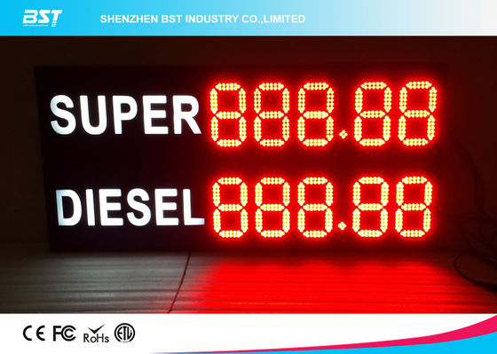 Double Sided Color Led Clock Display For Outdoor Sports , High Accuracy