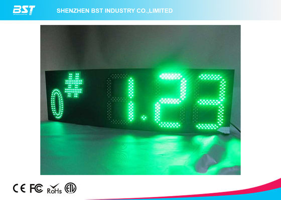 Double Sided Color Led Clock Display For Outdoor Sports , High Accuracy