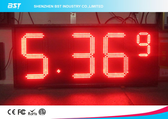 Double Sided Color Led Clock Display For Outdoor Sports , High Accuracy