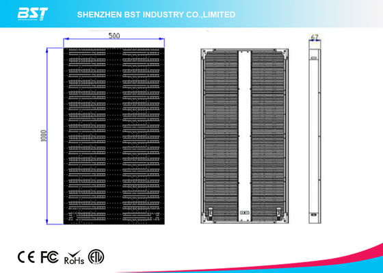 Full Color P10 LED Curtain Display  And High Refresh Stage Led Curtain Panel