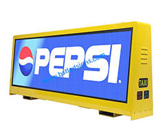 Waterproof Small Car Taxi Roof Advertising LED Display 960mm X 320mm Taxi Top LED Screen