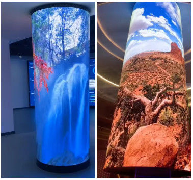 Customized P4 Curved LED Video Wall Indoor Eye-Catching Advertising LED Screens