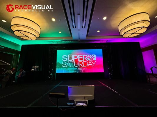 7680HZ P2.9 Indoor Full Color Led Screen For Events 500mmx1000mm Cabinet Size IP40 Rating