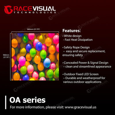OA Series, Full color commercial advertising billboard outdoor fixed digital LED display screens