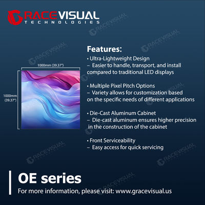 High Brightness Front Service LED Display Die-casting Aluminum for Your Projects' Requirements