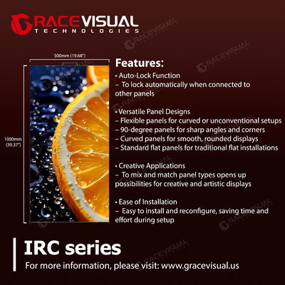 IRC Series P2.6 Professional Rental LED Display - 7680 Hz Ultra-Fluid Motion Performance | Quick-Deploy 500×1000 mm Modular Solution | 600+nits High-Brightness Output