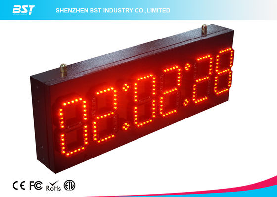 buy Ultra Thin Wall Digital Led Clock Display / Red Led Wall Clock online manufacturer