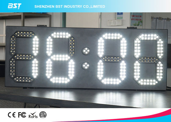 buy White And White Led Clock Digital Clocks With Large Display , Long Lifespan online manufacturer