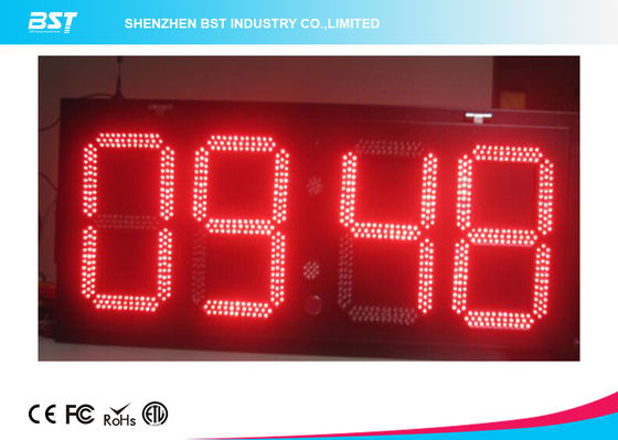 buy Electronic Outdoor Large Led Digital Wall Clock Timer , Waterproof IP67 online manufacturer