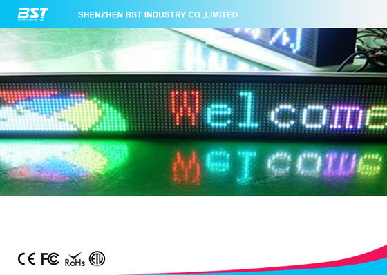 buy Indoor RGB Full Color LED Moving Message Display Programmable Signs online manufacturer