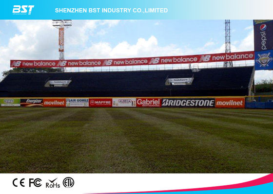 buy Large Outdoor Stadium Perimeter Advertising Boards With 140 Degree Viewing Angle online manufacturer