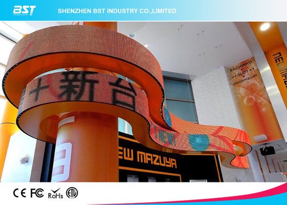buy P6 Indoor Curved Flexible Led Screen Pixel Pitch With High Brightness 1500cd/㎡ online manufacturer