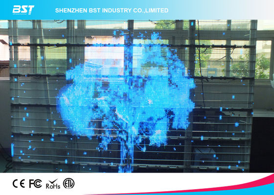 buy SMD 3 In 1 10mm Transparent LED Screen Board 1R1G1B , Full Color Led Signs online manufacturer