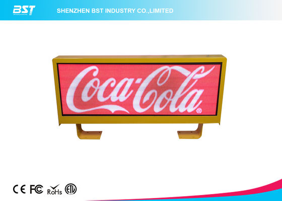 buy Ultral Thin High Resolution Taxi Roof Led Display with Acrylic Glass 75mm Deepth online manufacturer