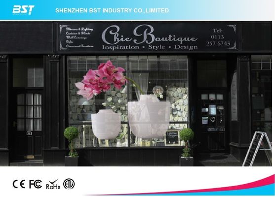 buy P3.75 Trans Eyes Transparent Video Wall , Hd Glass Led Display Advertising online manufacturer
