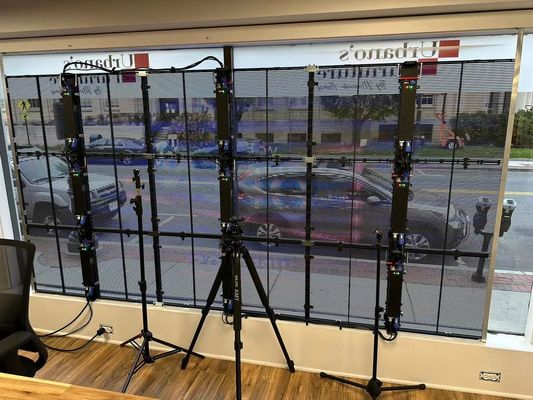 buy P3.9-7.8 High Transparency Outdoor LED Display, 3840Hz Refresh Rate online manufacturer