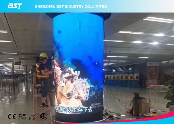 buy 360 Degree Flex LED Video Wall , Waterproof Flexible LED Panel 1920Hz online manufacturer