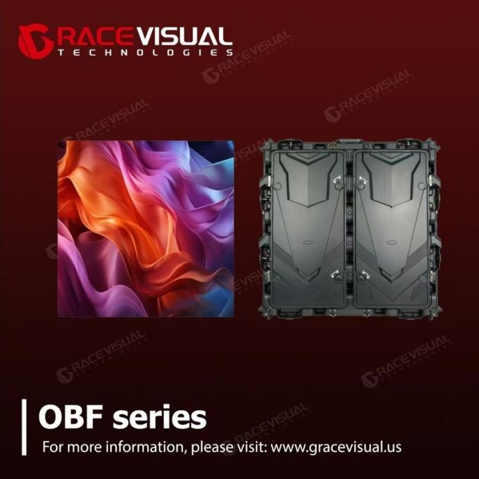 OBF Series Indoor LED Display – Slim Front-Maintenance Panel for High-Traffic Advertising Spaces 960×960×112 mm | 35kg | Easy Serviceability | Ideal for Retail & Public Venues